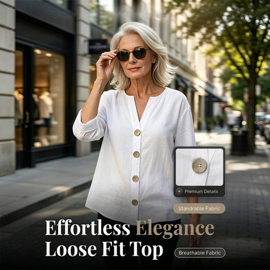 💥Limited Time Big Sale OFF💥Women's Loose Fashion Button Top