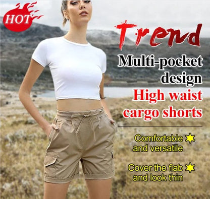 Popular High Waist Women's Cargo Shorts