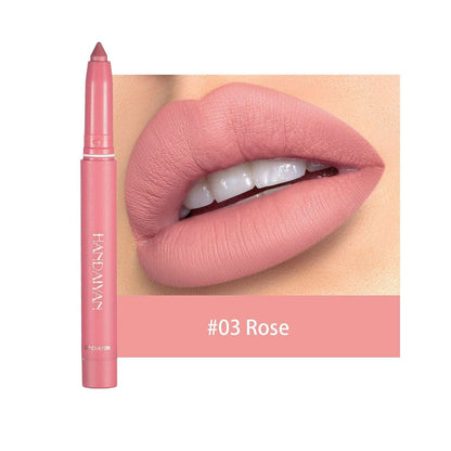 12 Colors Rotating Sharpenable Matte Lipstick Pencils