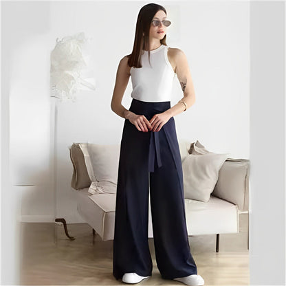 🔥Summer Sale🔥Women's Tie Knot Wide Leg Pants