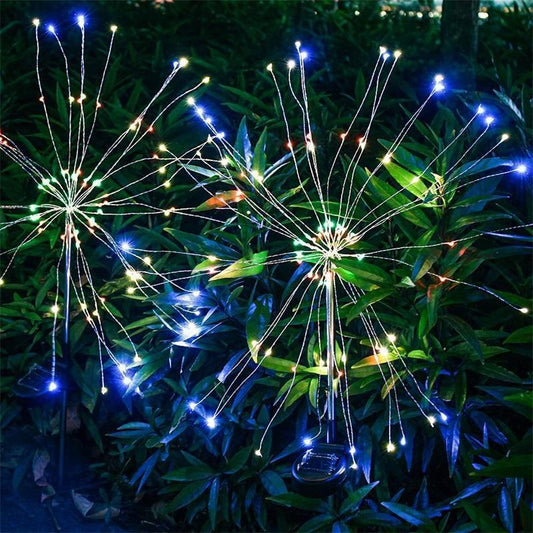 Waterproof Solar Fireworks Lamp