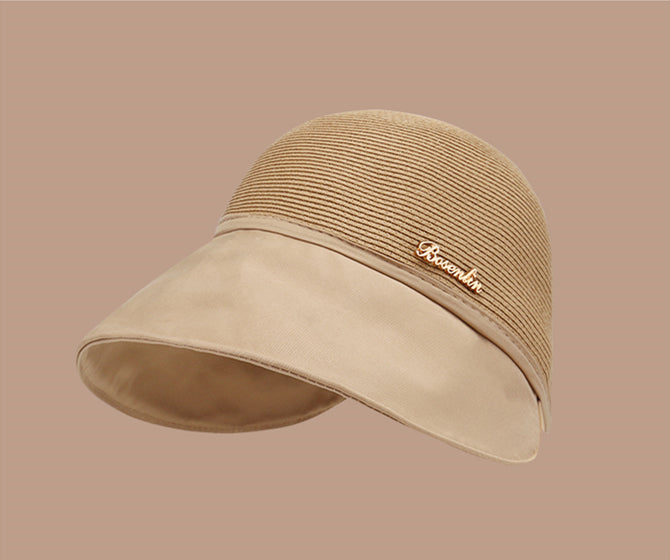 Women'S Large Brim Sunscreen Hat For Beach Outing In Summer