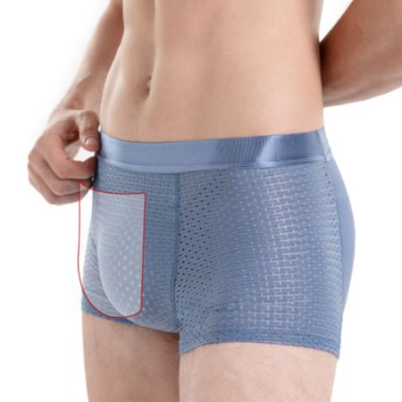 Breathable Antibacterial Boxer Mesh Silk Briefs