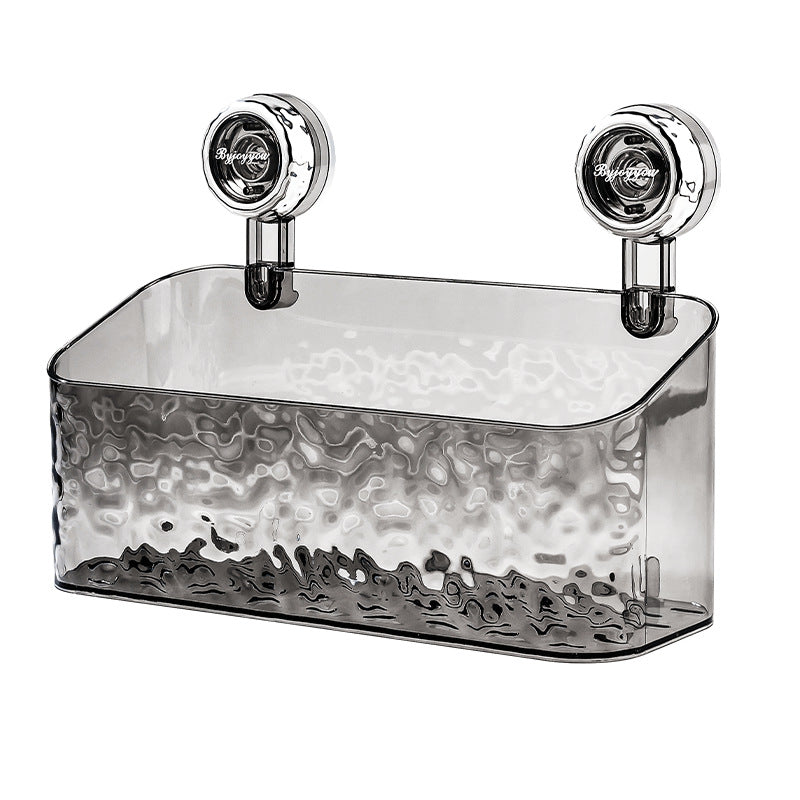 Light Luxury Style Glacier Pattern Suction Cup Shelf