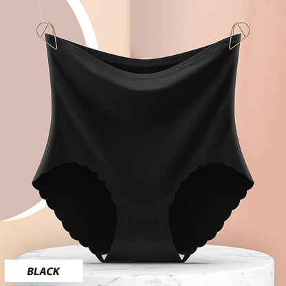 Women’s High Waist Seamless Ice Silk Panties