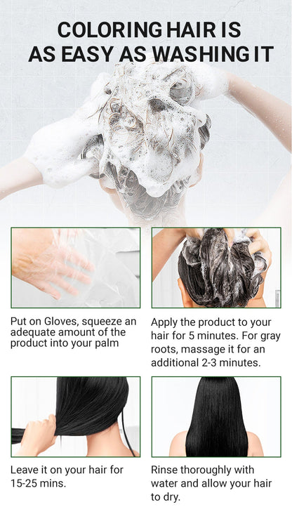 ✨Pure Plant Extract For Grey Hair Color Bubble Dye