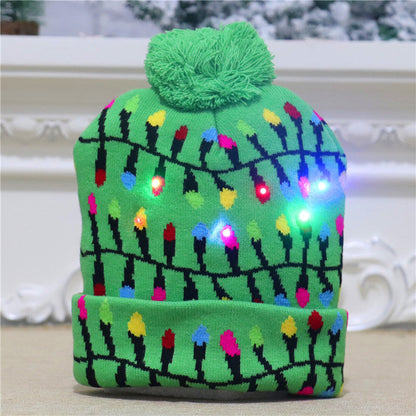 LED Knitted Christmas Hat