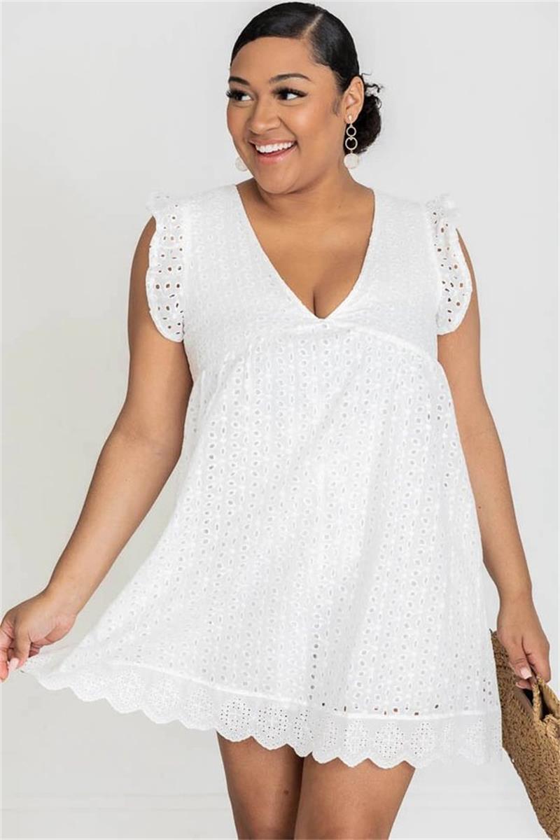 New California Lace Dress Romper