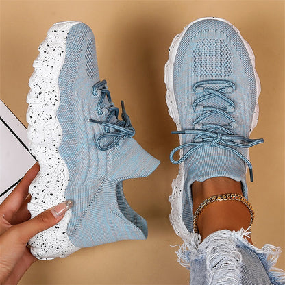 💕Women's Woven Mesh Lace-Up Fashion Sneakers