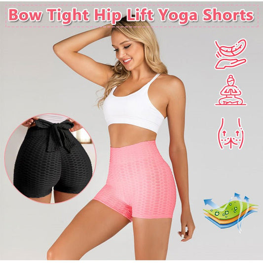 Bow Tight Hip Lift Yoga Shorts