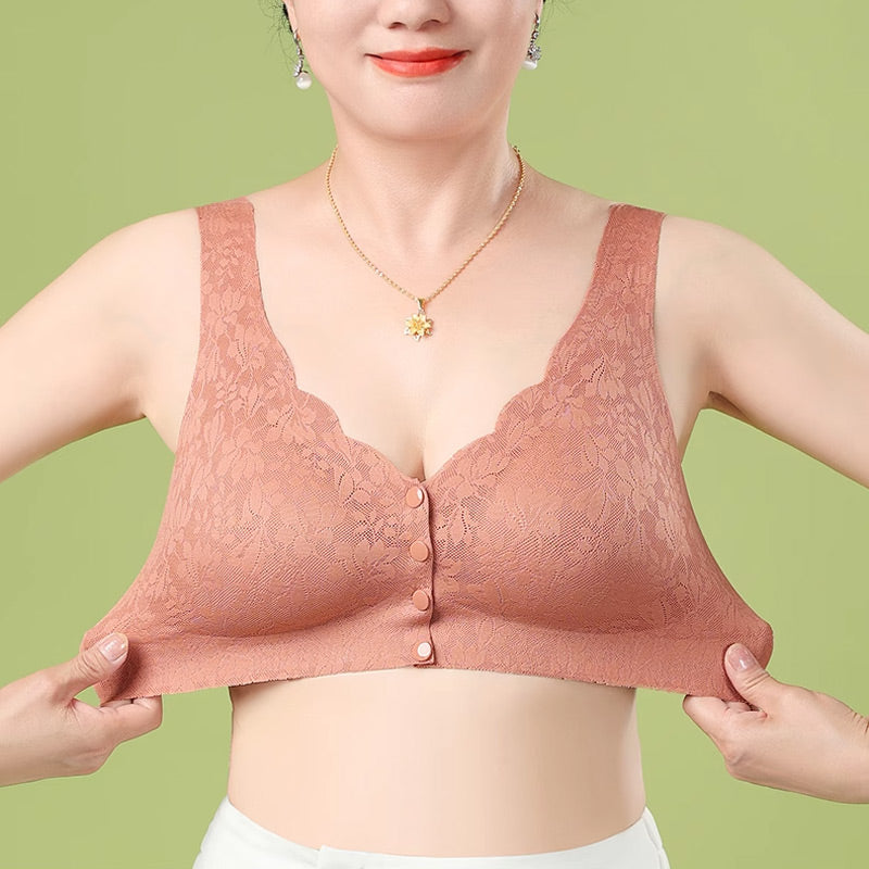 Front Buckle Sleep Bra For Older Women