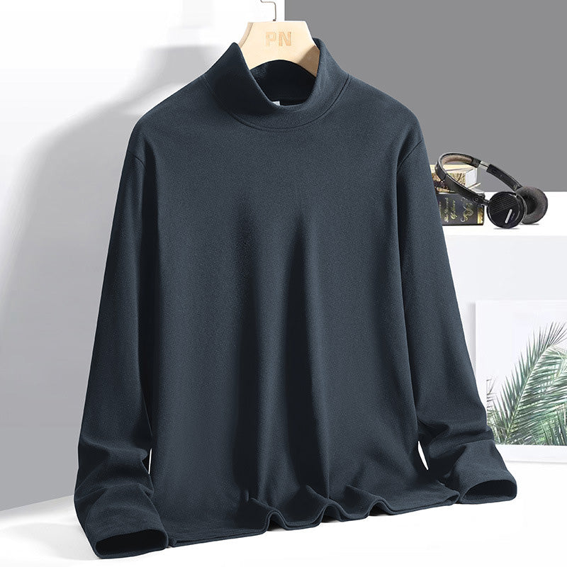 Ideal Gift - Men's Crew Neck Warm Solid Color Base Layer