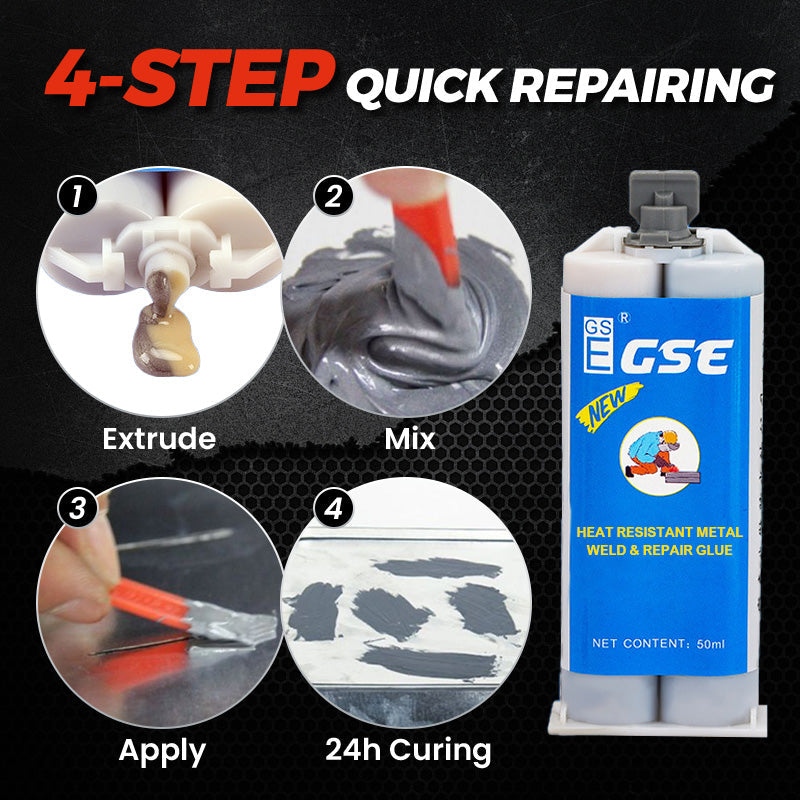 🔥BIG SALE - BUY 2 GET 1 FREE🔥 Heat Resistant Metal Weld & Repair Glue