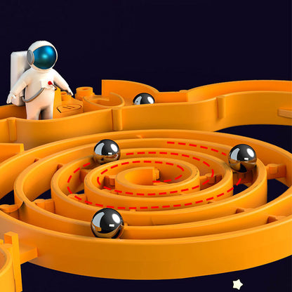 3D Gravity Maze Ball with 100 Challenging Barriers