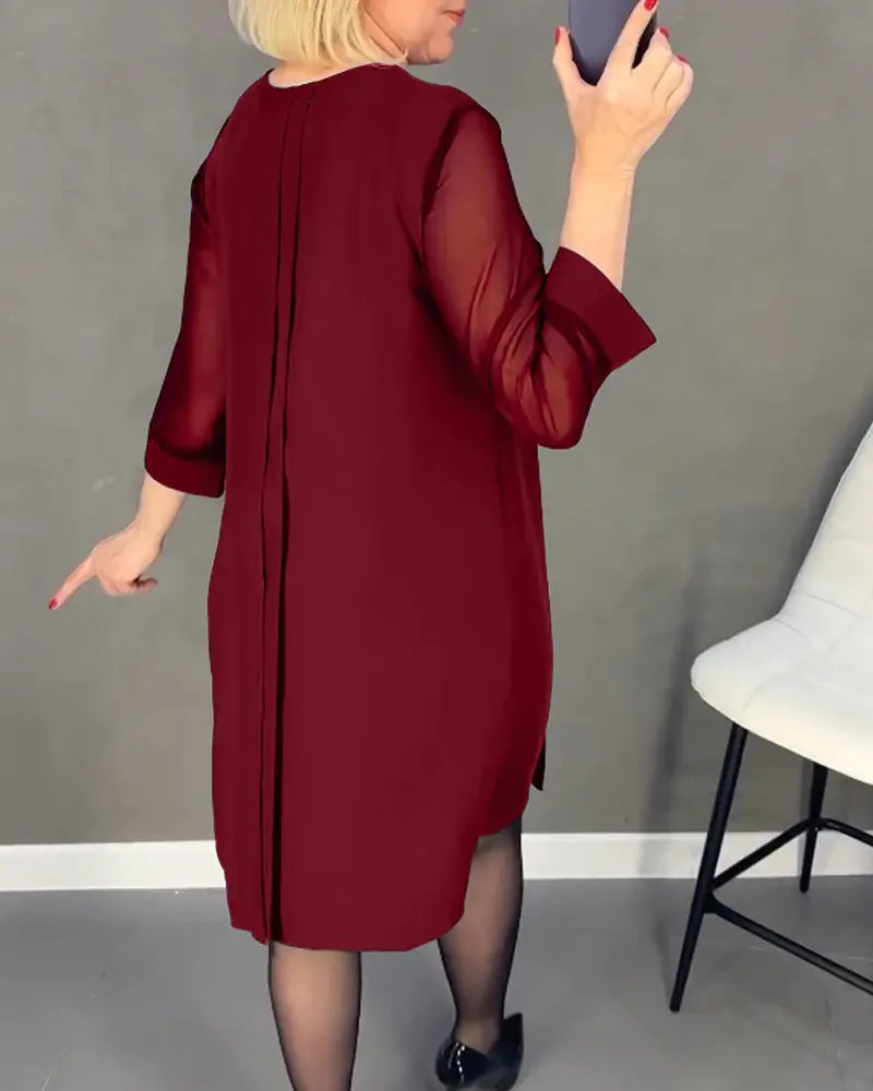 🎉New Product Launch💐 – Mid Sleeve Straight Dress