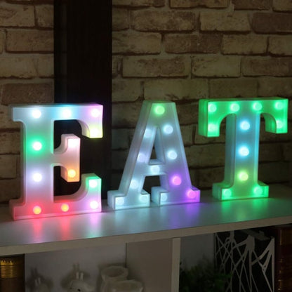 Colorful LED Marquee Letter Lights