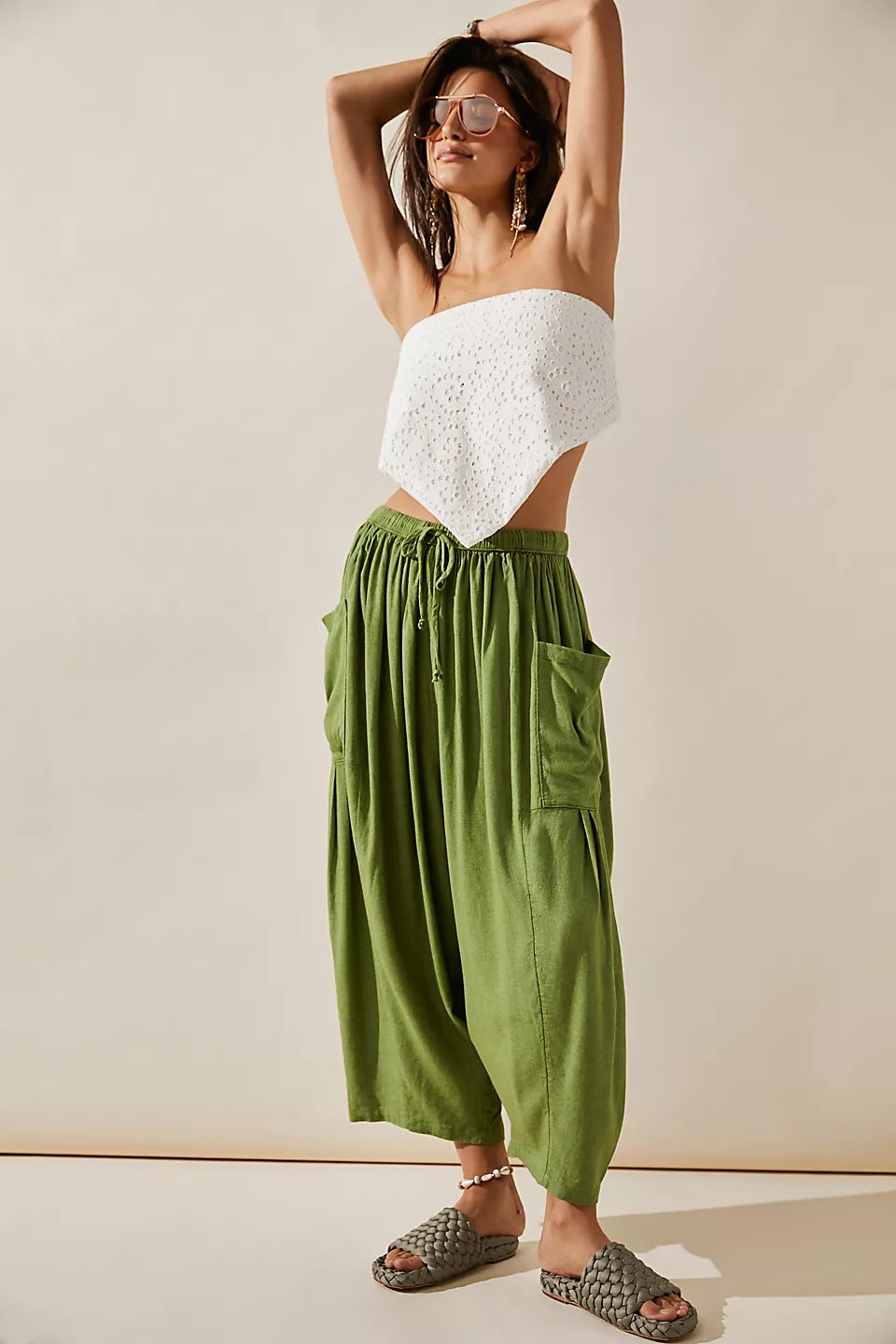 Women's Casual Cotton Linen Quinn Pants