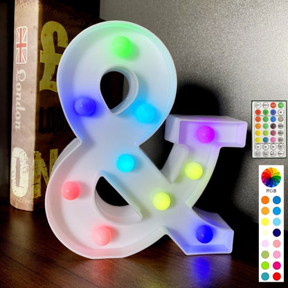 Colorful LED Marquee Letter Lights