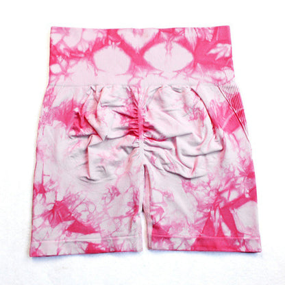 Random Dyeing High Stretch Fitness Shorts