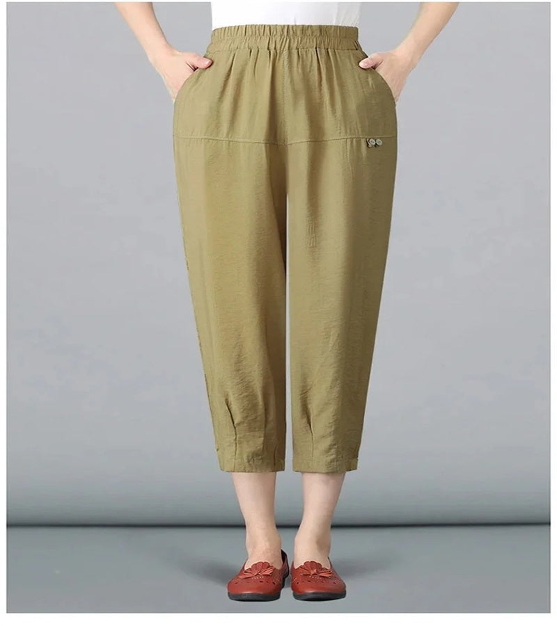 Women’s Thin Cotton Linen Harem Pants