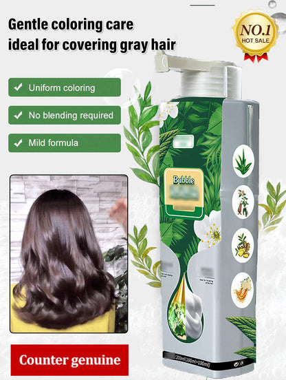 ✨Pure Plant Extract For Grey Hair Color Bubble Dye
