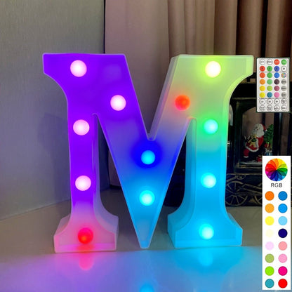 Colorful LED Marquee Letter Lights