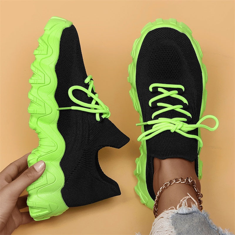 💕Women's Woven Mesh Lace-Up Fashion Sneakers