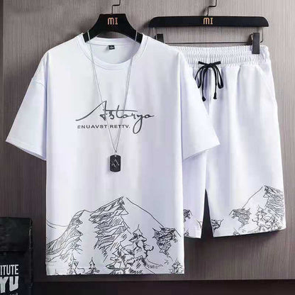 Men'S Cool Fabric T-Shirt Shorts Suits