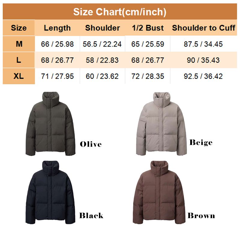 Great Gift! Stand-collar Puffer Jacket for Men And Women