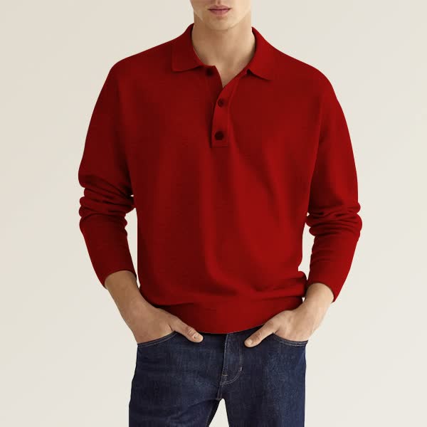 Men's Fashion Casual Loose Lapel Long Sleeve Shirt