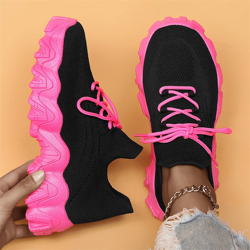 💕Women's Woven Mesh Lace-Up Fashion Sneakers