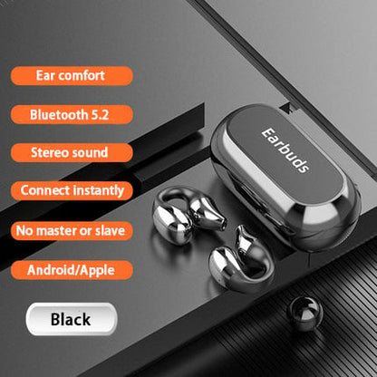 Wireless Ear Clip Bone Conduction Headphones