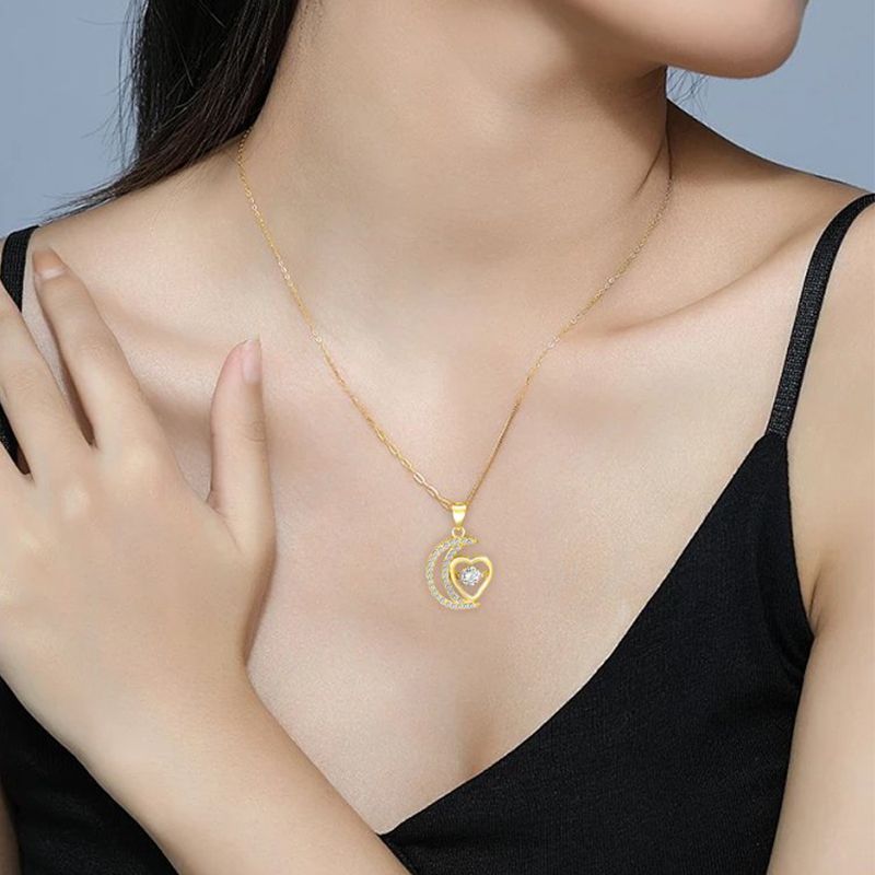 💎🌙Necklace With An Elegant And Delicate Crescent For Women✨