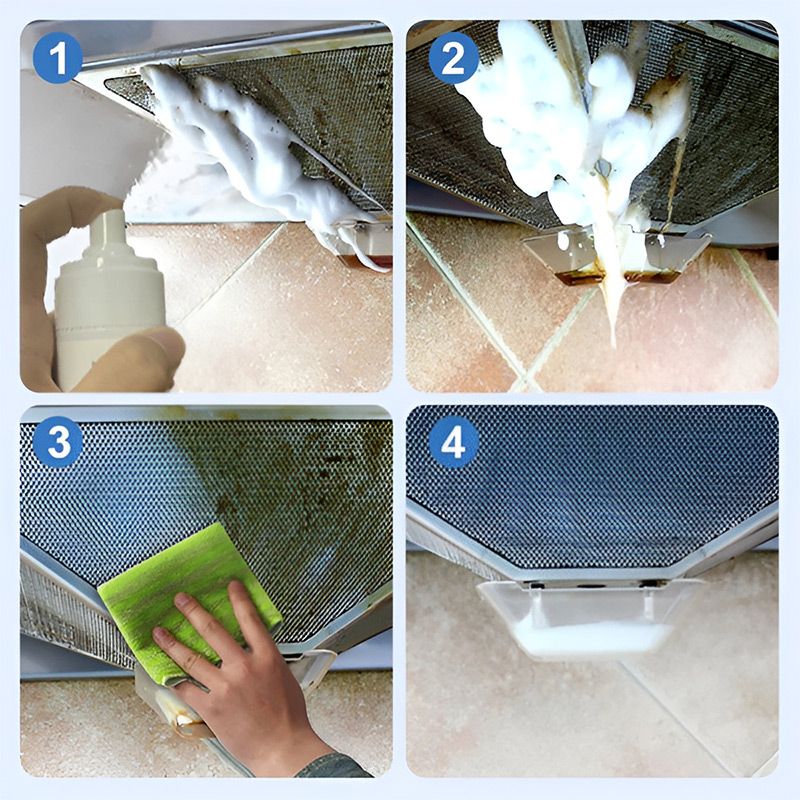 Kitchen Powerful Foam Cleaner - Just Spray and Wipe!