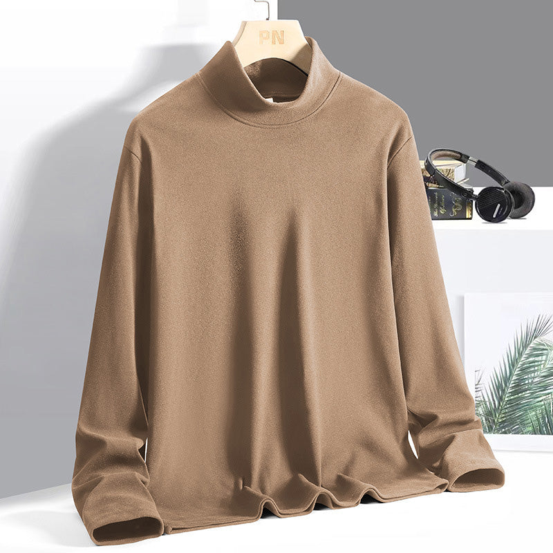 Ideal Gift - Men's Crew Neck Warm Solid Color Base Layer