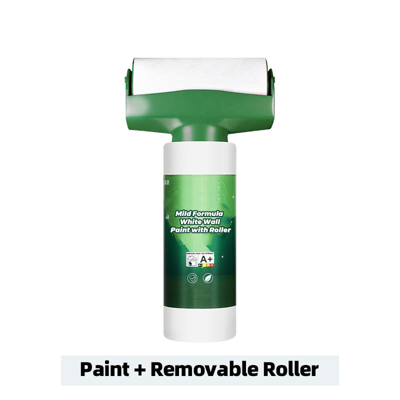 🔥Mild Formula White Wall Paint with Roller