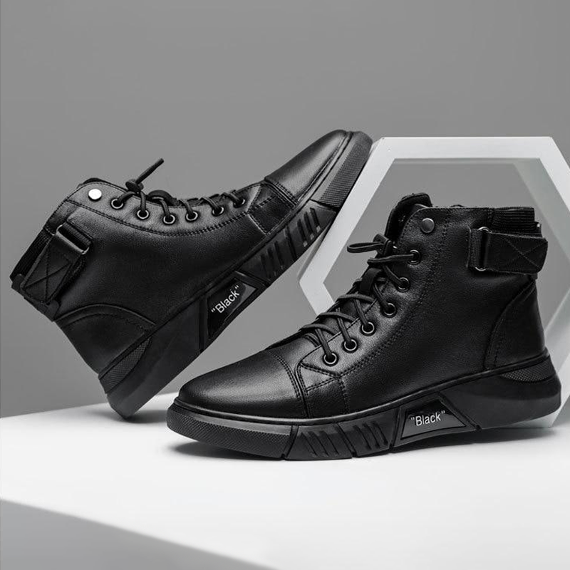 High Quality High Boots Leather Shoes