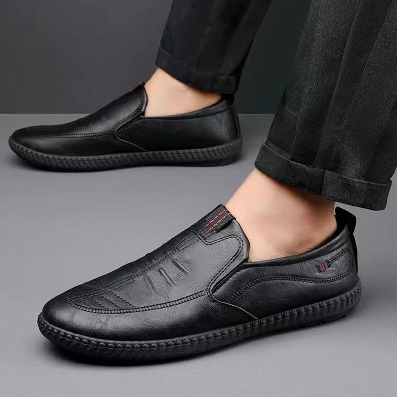 Men’s Slip-on Business Casual Leather Shoes