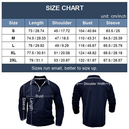 Men’s Long-sleeve V-neck T-shirt