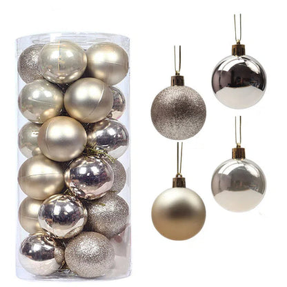 🎄24 PCS Shatterproof Christmas Ball for Hanging Decor