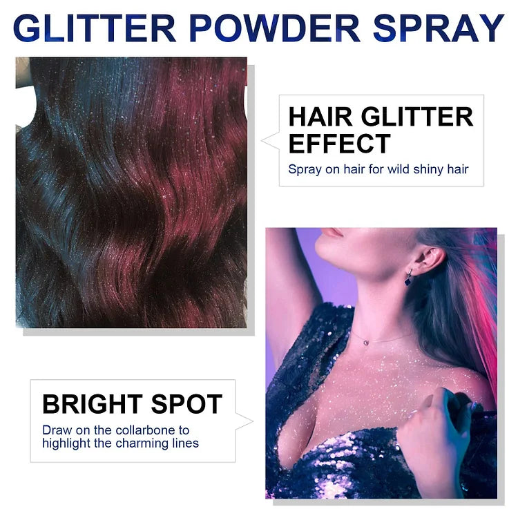 Hot Sale✨ Waterproof Glitter Spray Stage Party Hair & Costumes