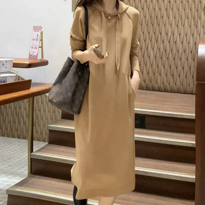 Women's Hooded Chic Loose Dress