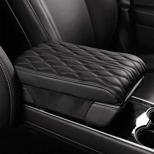 Memory Foam Leather Car Armrest Box Pad