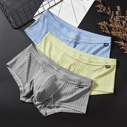 Men's Yarn Woven U-Shaped Low Briefs