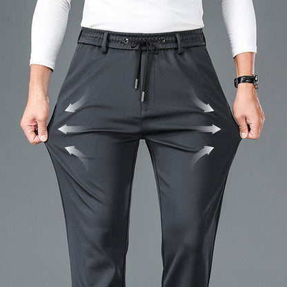 Men's Non-Iron Stretch Mercerized Cotton Casual Sports Pants