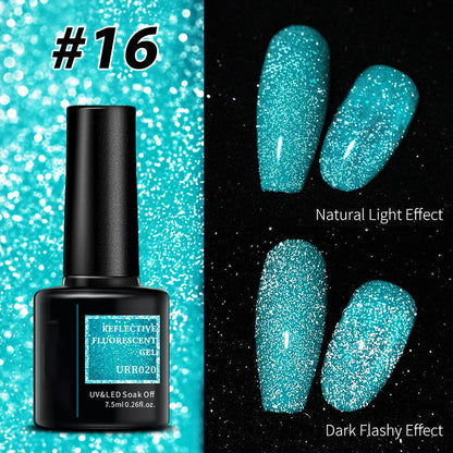 Christmas Dress Up Shiny Reflective Fluorescent Gel Nail Polish