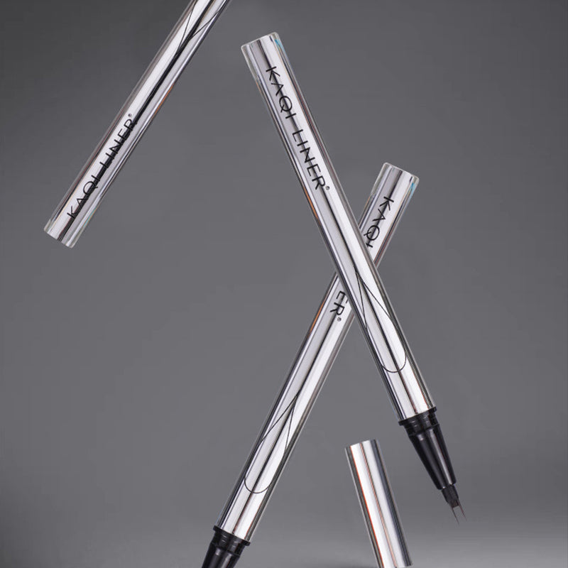 Multi-Purpose Waterproof Eyebrow Pen with Bifurcated Tip