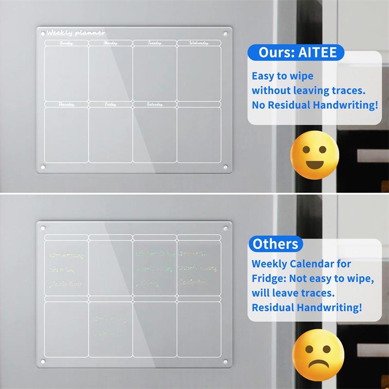 Magnetic Schedule Planner For Fridge【Permanently reusable】