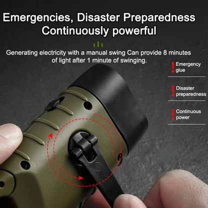 🔥High Brightness Portable Outdoor Solar Powered Flashlight