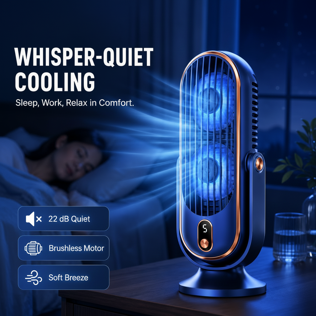 Portable Desktop Air Conditioner Fan with 5 Wind Speed